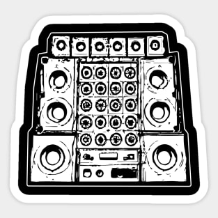 Soundsystem Tekno Rave Teknival Sticker